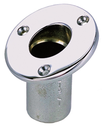 Flush Flag Pole Socket - Angled Stern Socket (Marinium)